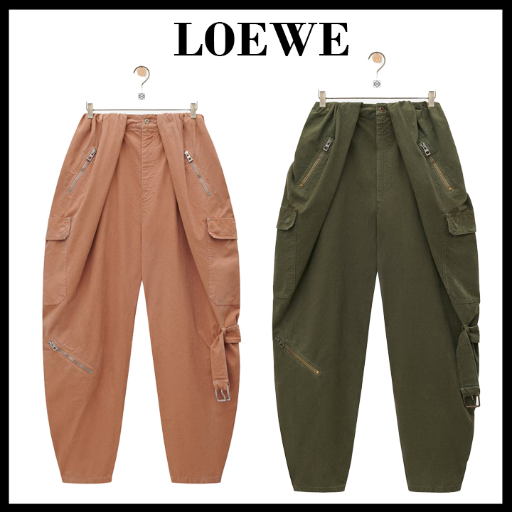 LOEWE直営店コットンバルーンカーゴパンツ