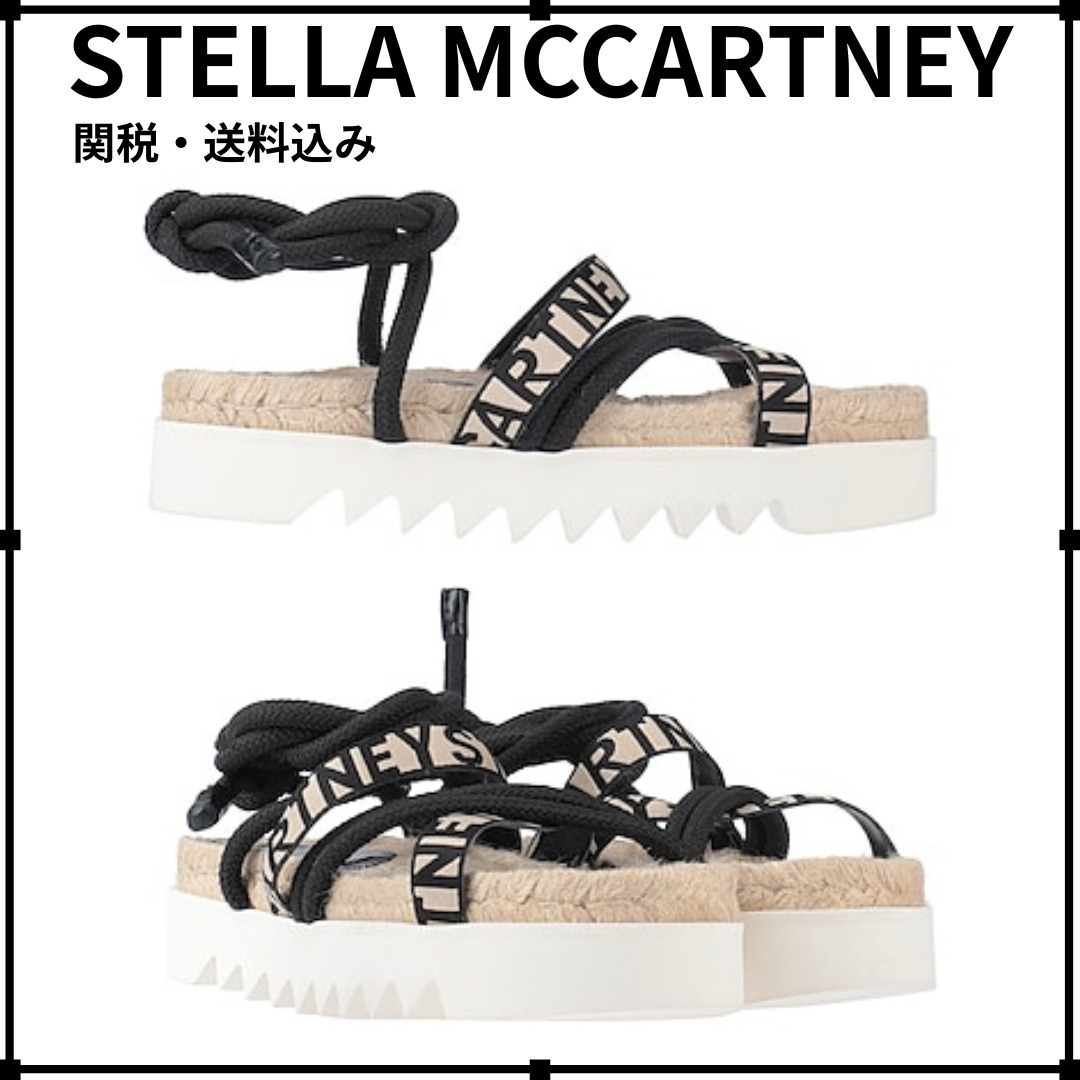 関税*送料込★STELLA MCCARTNEY★編み込み ロゴ エスパドリーユ