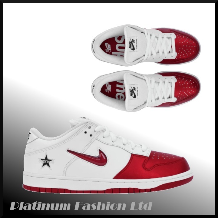 希少コラボ♪【Supreme × Nike】SB Dunk Low Jewel Swoosh Red