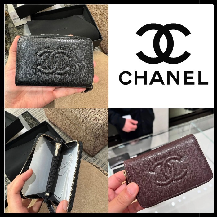 【コンパクトでも映える☆】CHANEL 25A ジップコインケース
