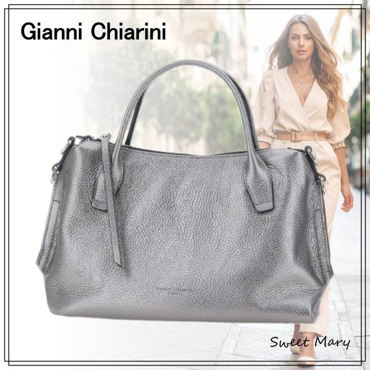 Gianni Chiarini☆ロゴ エンボス トートバッグ♪【送料込】