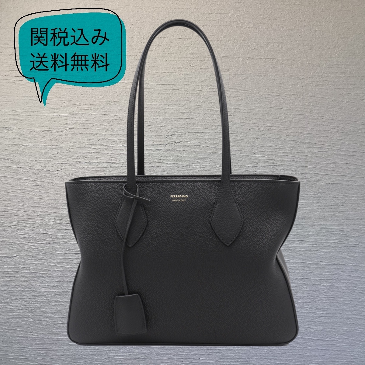 関税送料込み FERRAGAMO スター ラージ トートバッグ