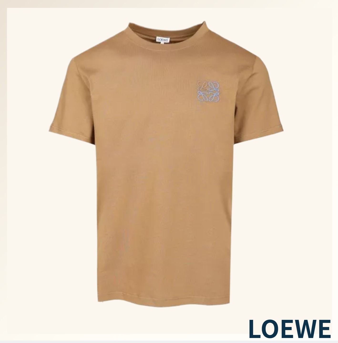 軽量でサラッとした《LOEWE》アナグラム刺繍 コットンTシャツ