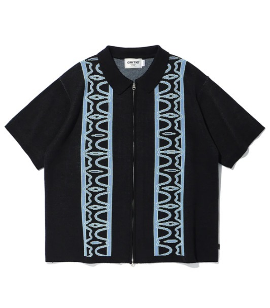 [CRITIC] HALF LOGO KNIT ZIP-UP◆大人気