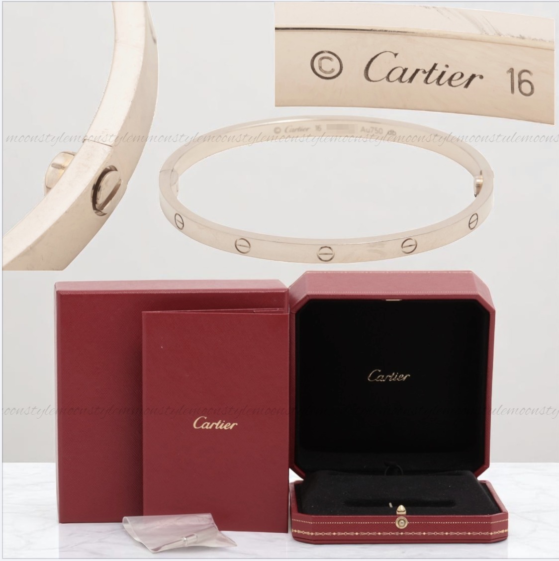 Cartier★カルティエ SM ラブ ブレスレットWG Bランク