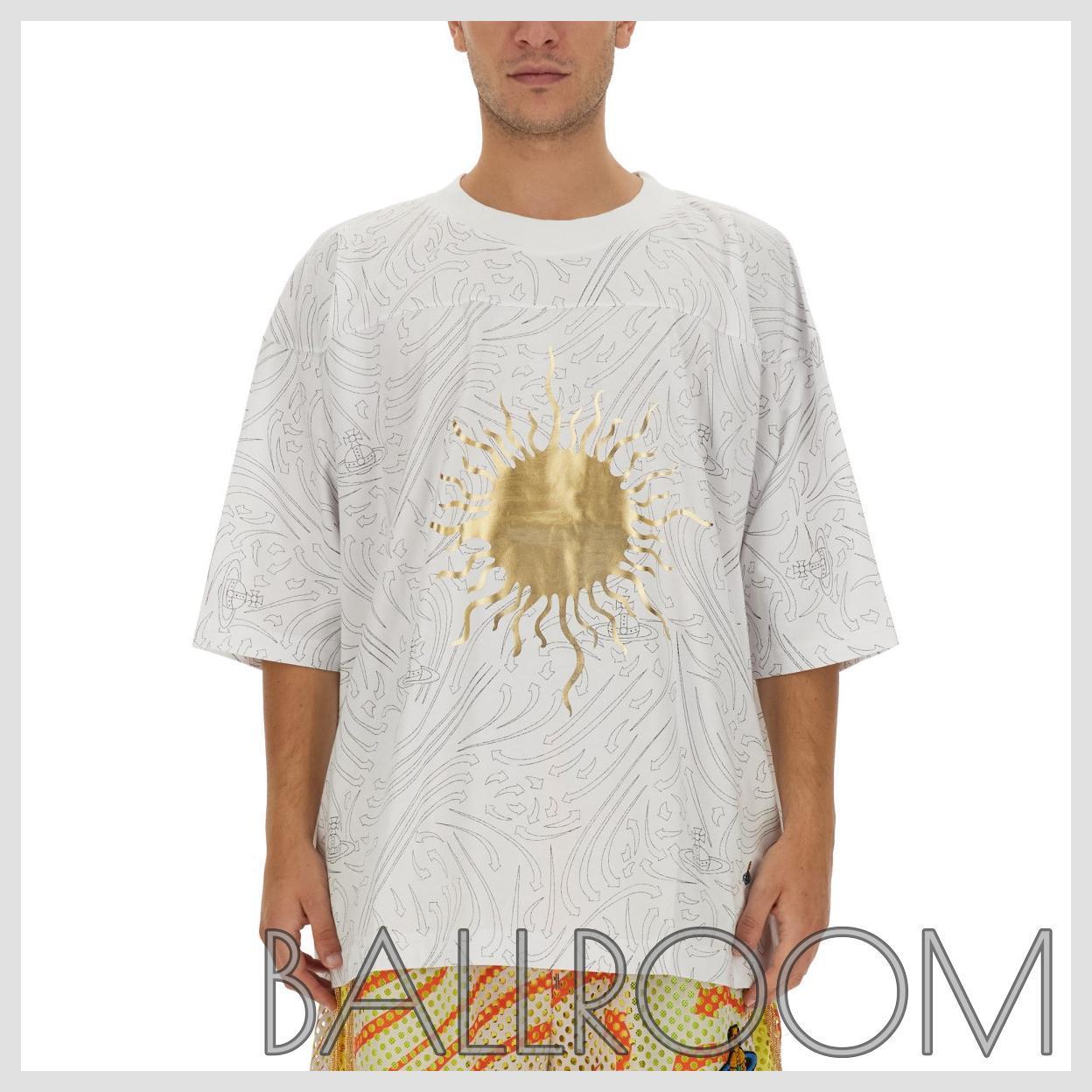 Tシャツ・カットソー VIVIENNE WESTWOOD COTTON JERSEY T-SHIRT WITH LOGO PRINT