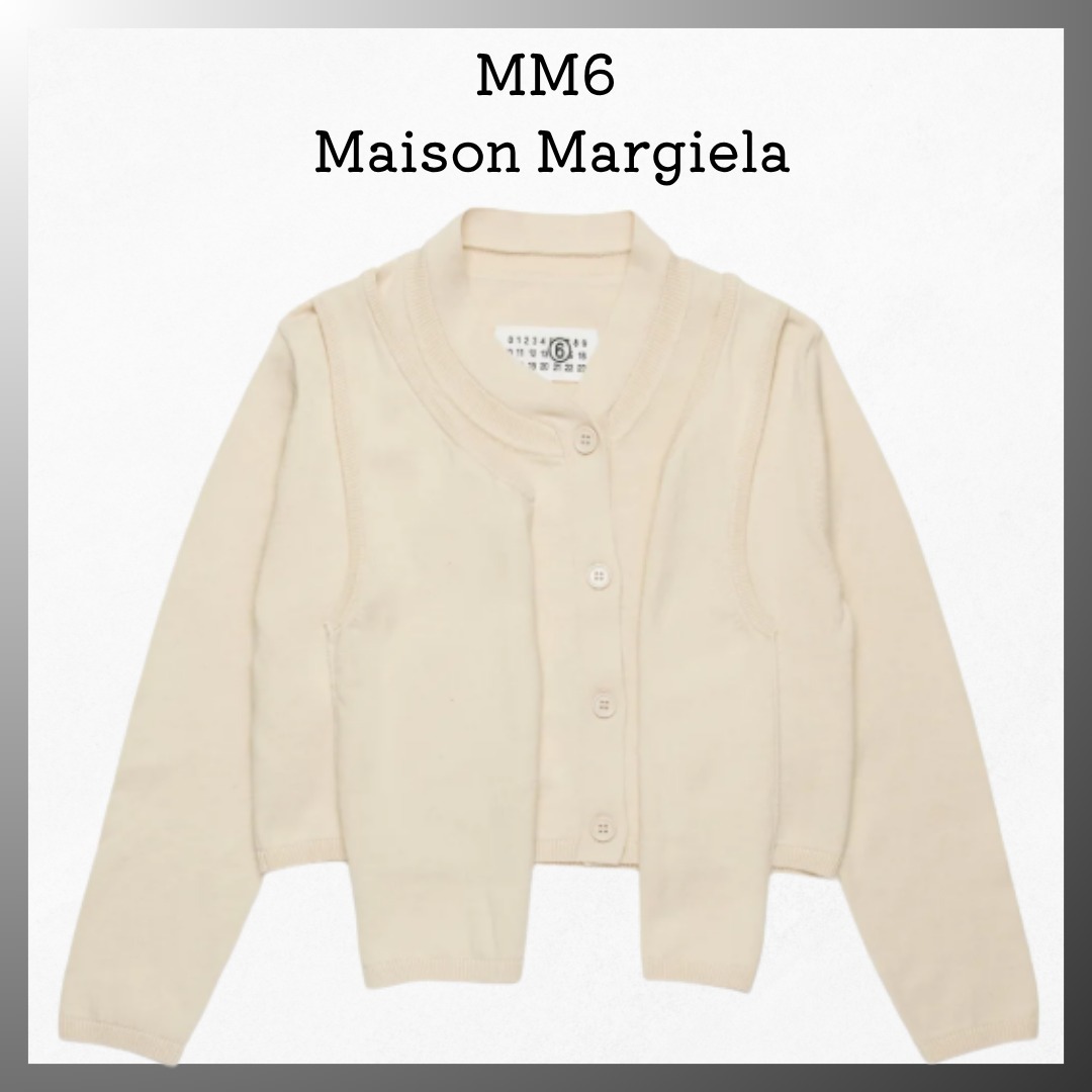 MM6 MAISON MARGIEL◆レイヤード ニット カーディガン 大人もOK
