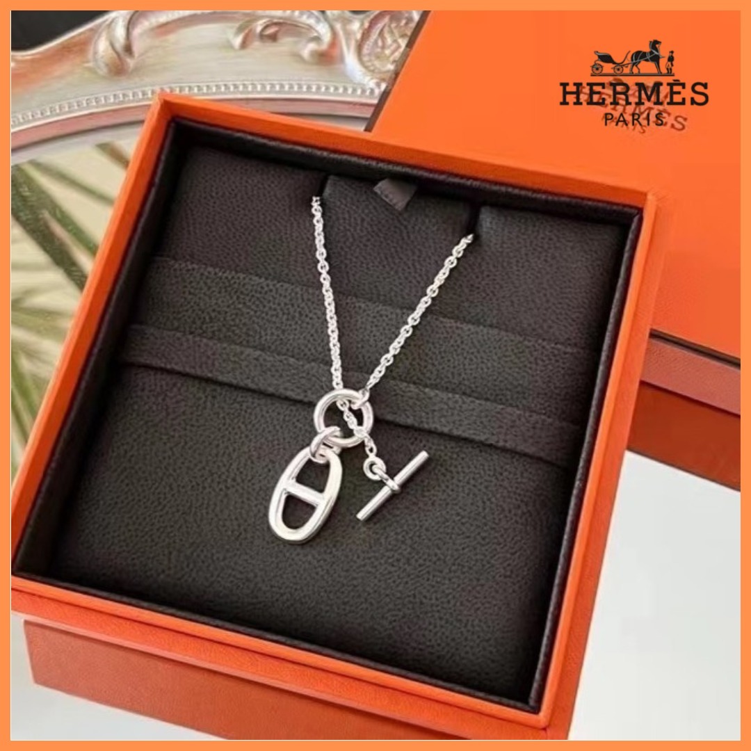 大人気◆大人エレガント【HERMES】シェーヌダンクル ペンダント