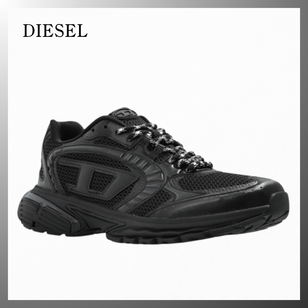DIESEL◆ S-Pro-V-Dense ロゴ ロースニーカー Black