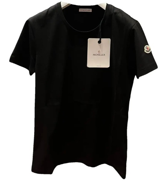 サイズS★SALE★春夏Moncler☆半袖ブラックTシャツ・ロゴ