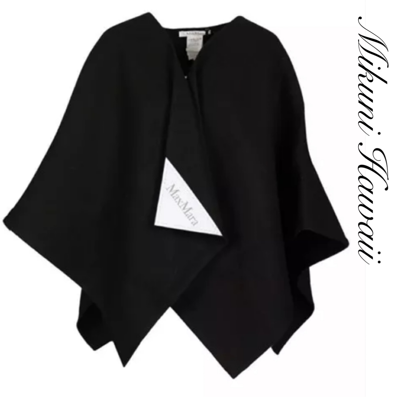 VIP価格SALE★Max Mara★アシンメトリーポンチョ