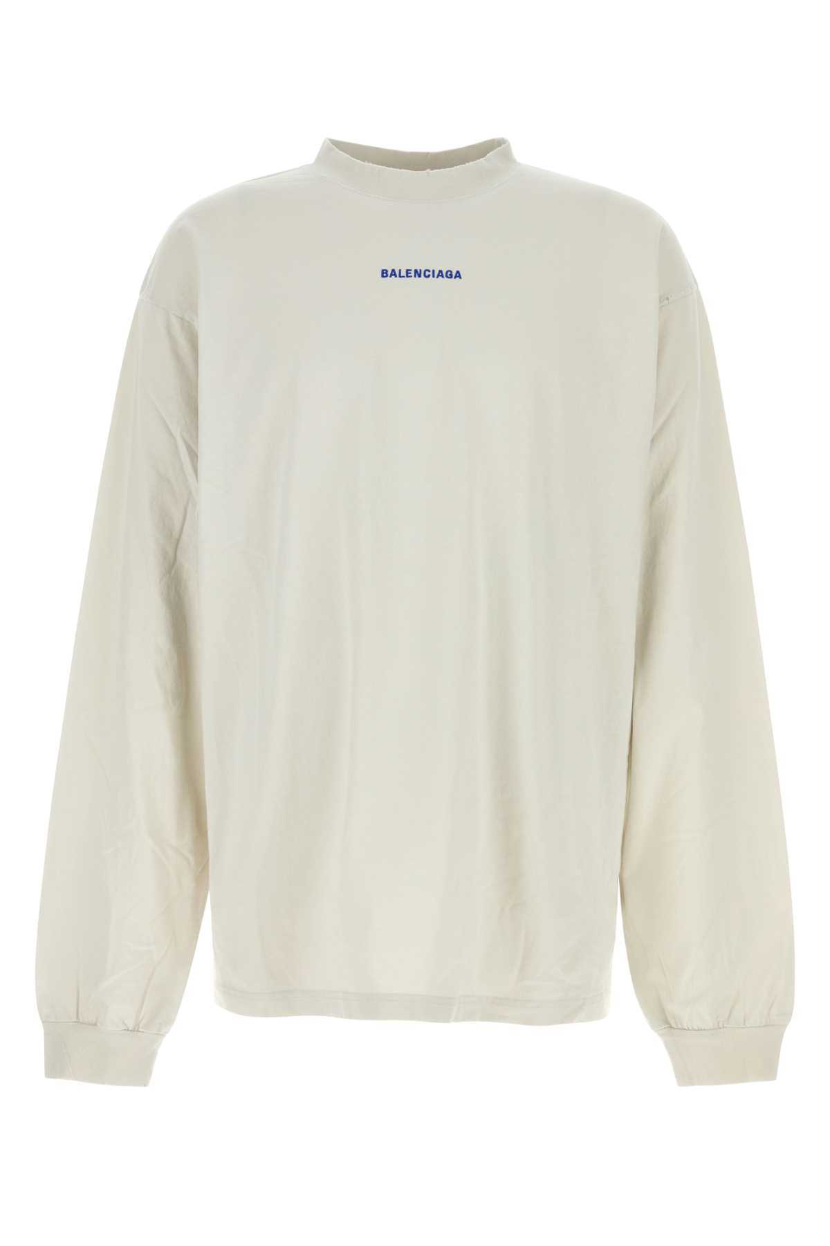 【関税&送料込】Balenciaga Chalk Cotton T-Shirt