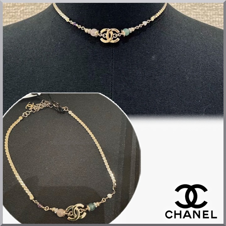 《上品なパステルストーン♪》CHANEL ネックレス チョーカー