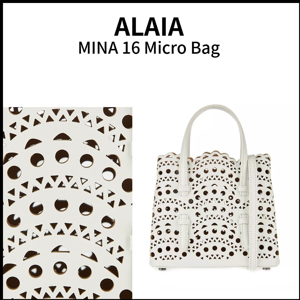【ALAIA】関税込★ホワイト ミナ 16 マイクロバッグ