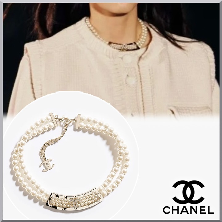 《パールが素敵♡》CHANEL 25A 上品パール 2連 ネックレス