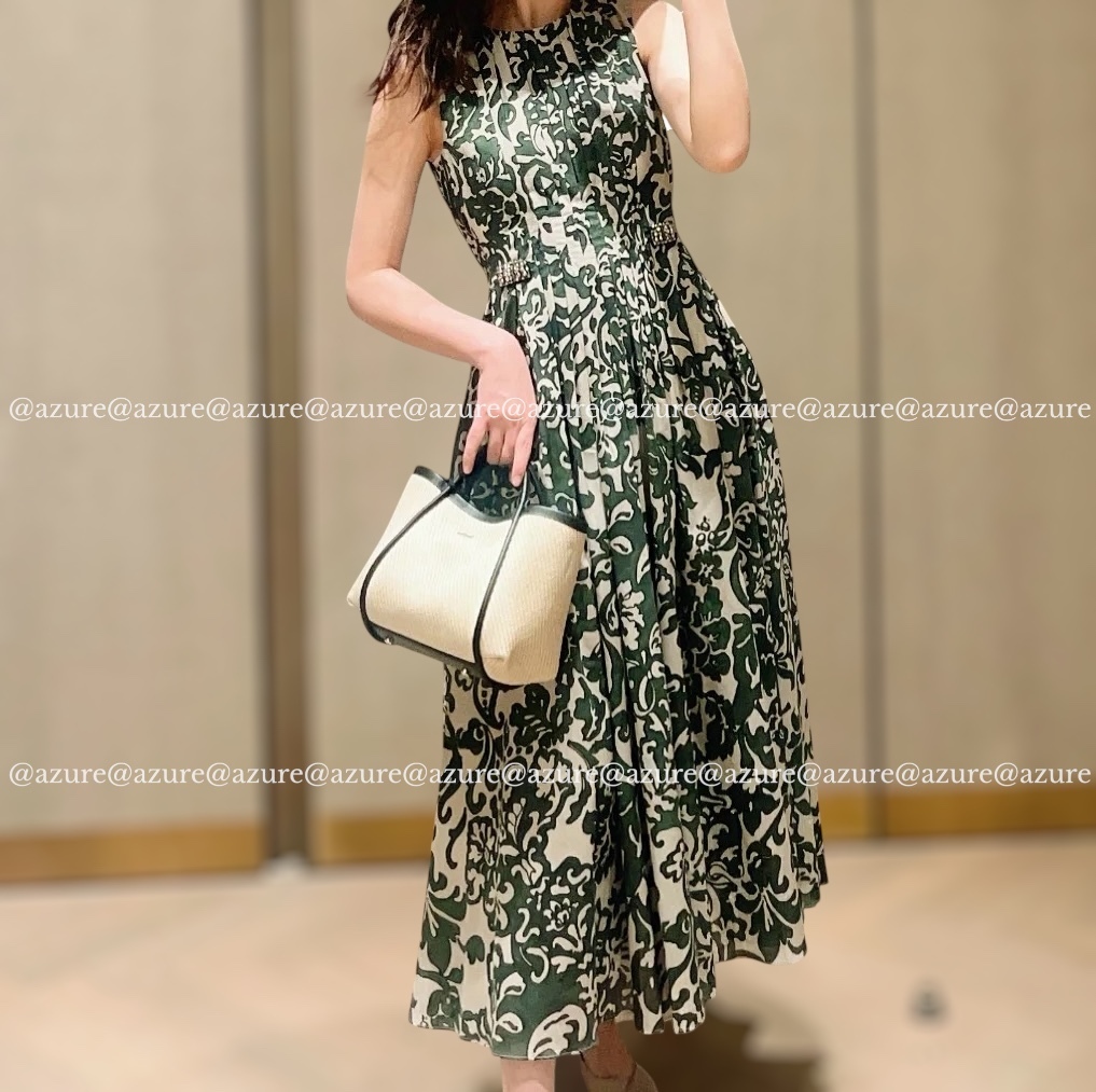 直営♪'S Max Mara プリントコットンボイルワンピース VENICE