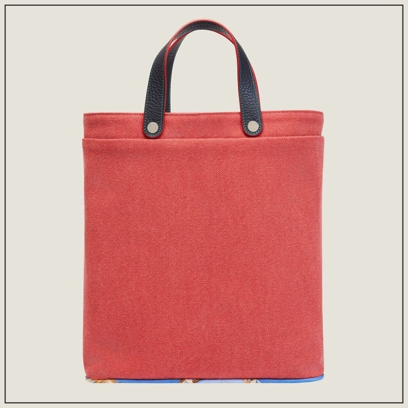 《実用的》HERMES 書類やパソコンにも キャンバスバッグ