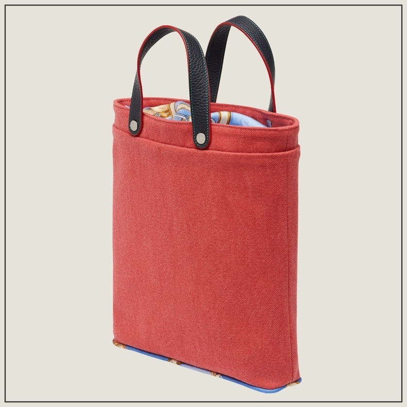 《実用的》HERMES 書類やパソコンにも キャンバスバッグ