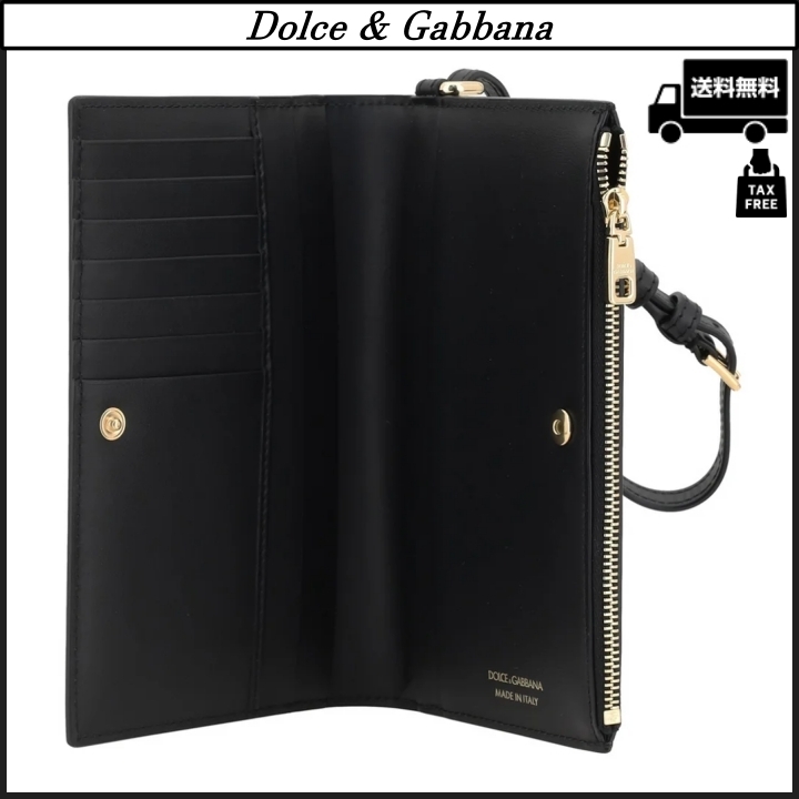 【Dolce & Gabbana】DGロゴ入り カーフスキン カードホルダー