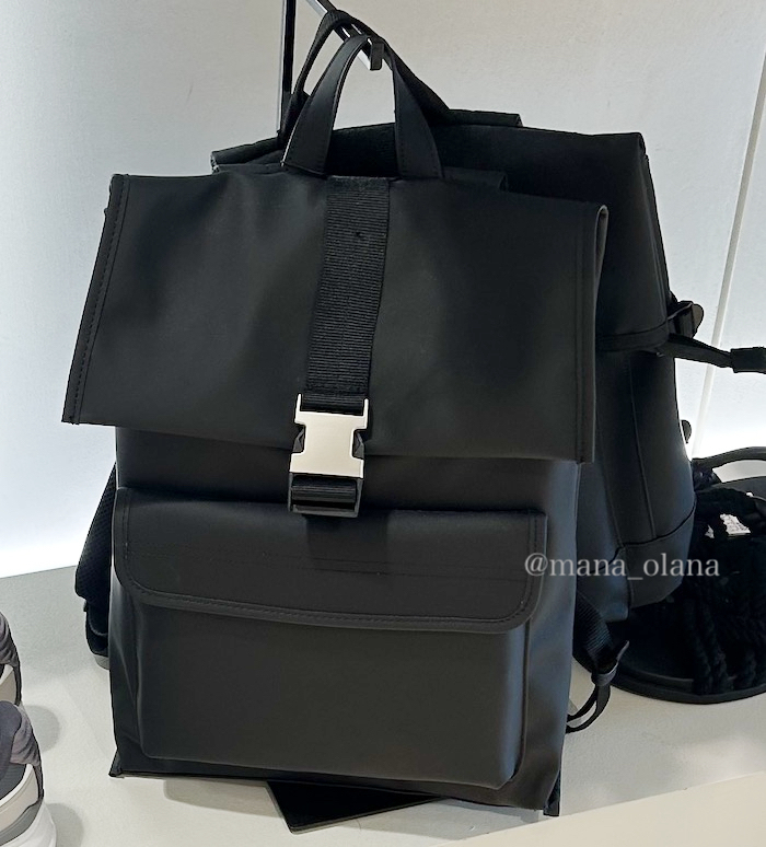 国内発送★ZARA★フラップ ラバーフィニッシュ*バックパック