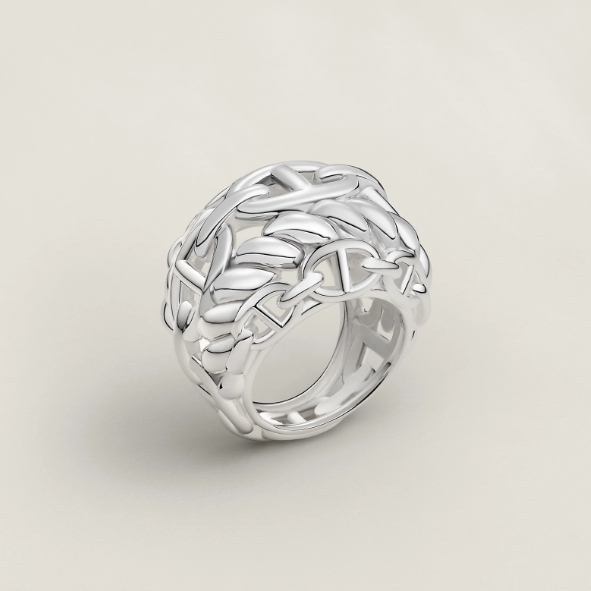 【人気☆】HERMES マルチチェーン リング《Chaine d'ancre》TGM