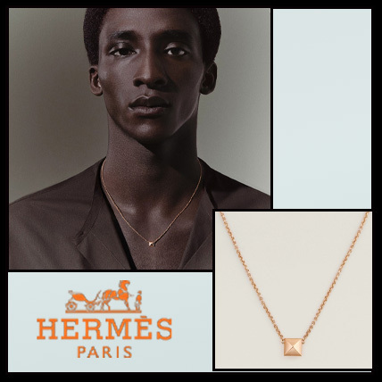 petit modele♪【 HERMES 】Pendentif Hermes Clou d'H