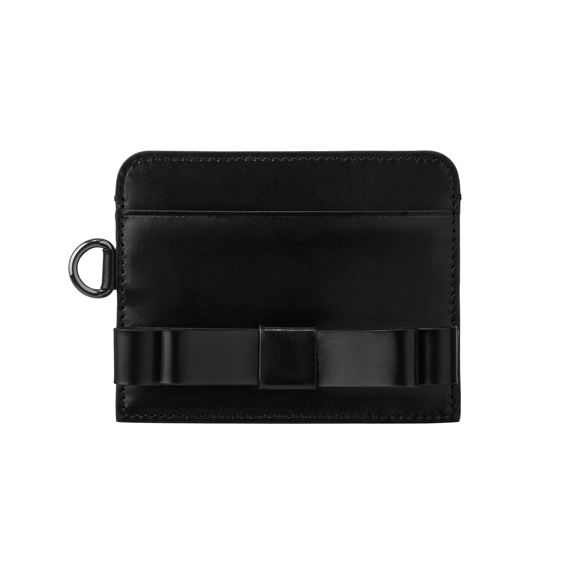 [PAKUA] / ☆ DOUBLE RIBBON CARD WALLET / BLACK