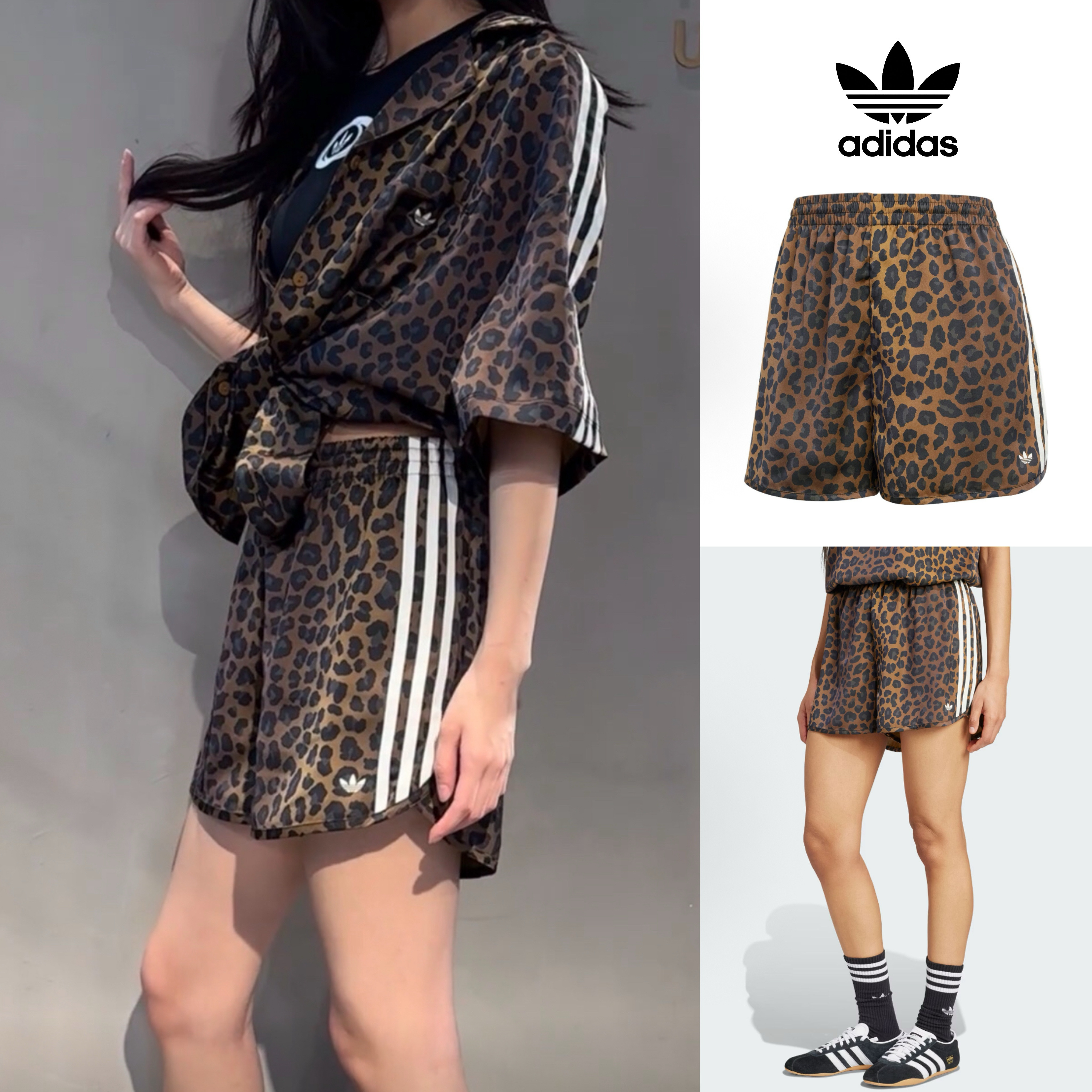 ★ADIDAS★25SS★人気新作★ジャージーヒョウ柄 楽ちんショーツ