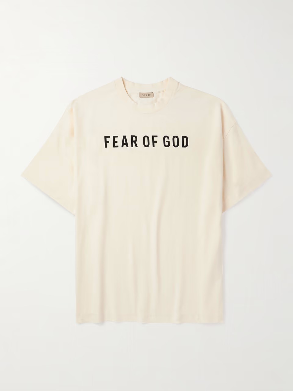 FEAR OF GOD コットンジャージー オーバーサイズTシャツ ロゴ
