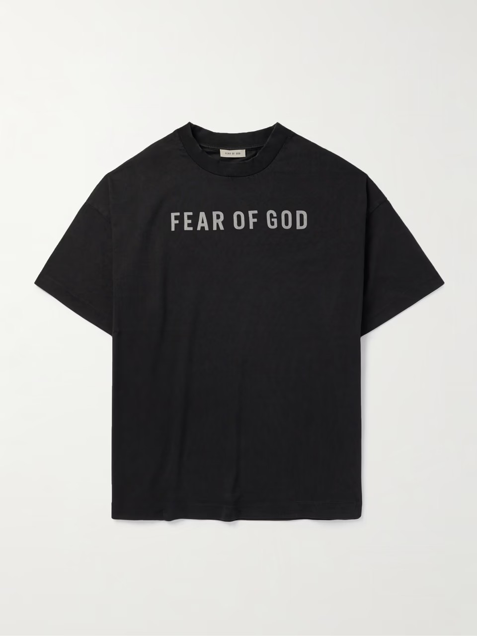 FEAR OF GOD コットンジャージー オーバーサイズTシャツ ロゴ