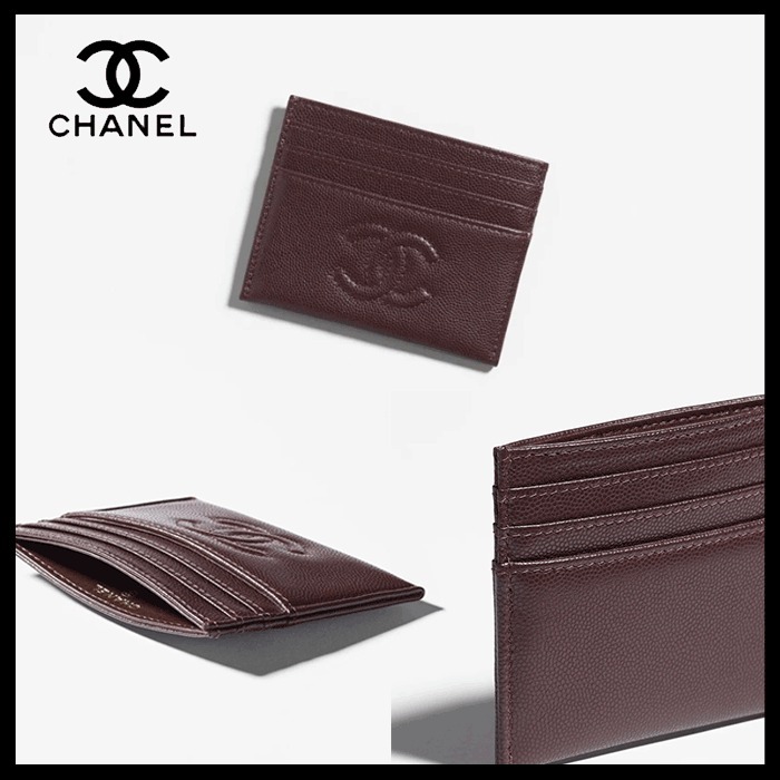 【ギフトに◎上品なカラーが◎】CHANEL カードケース CCロゴ