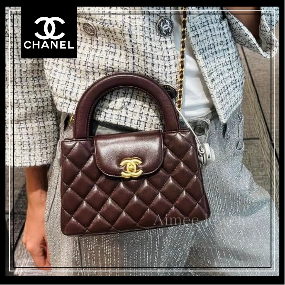 【CHANEL】 CC ハンドル ハンドバッグ ミニショッピングバッグ