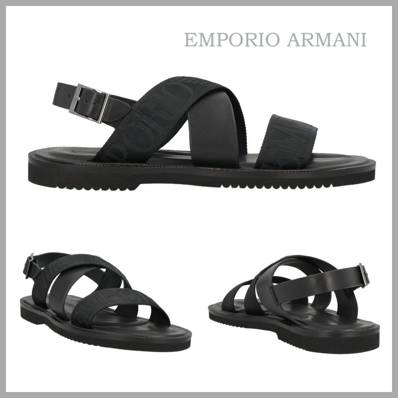 【EMPORIO ARMANI】ロゴデザイン サンダル *送料/関税込み*