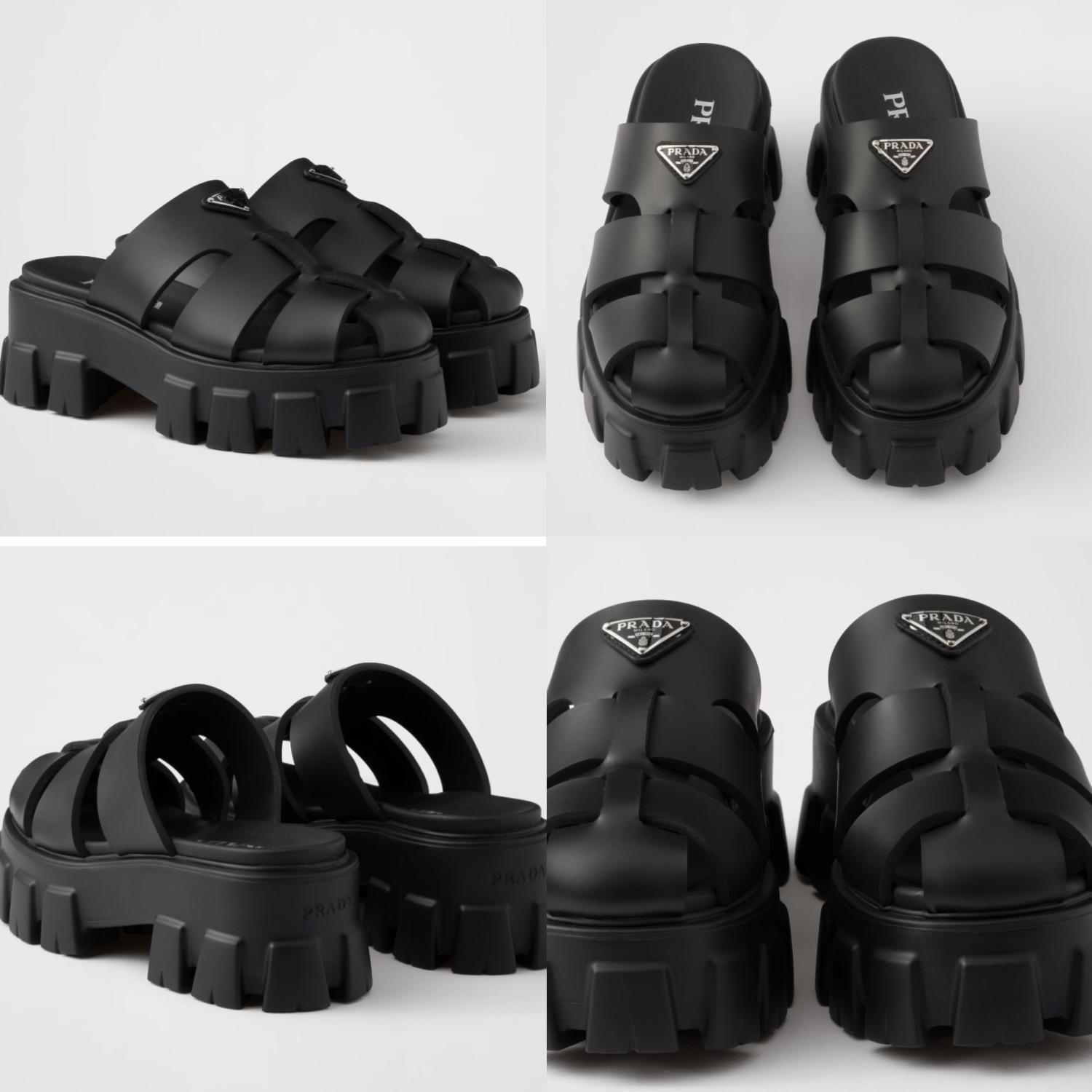 【残り僅か★】 PRADA モノリス ラバー ミュール