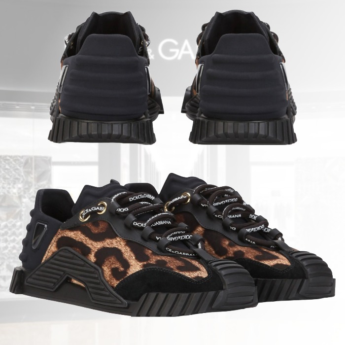 【レオパード】D&G NS1 レオパードプリントスリッポンスニーカー