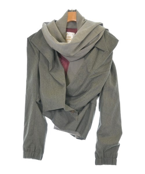 Vivienne Westwood ジャケット グレーx茶 2002425E0008
