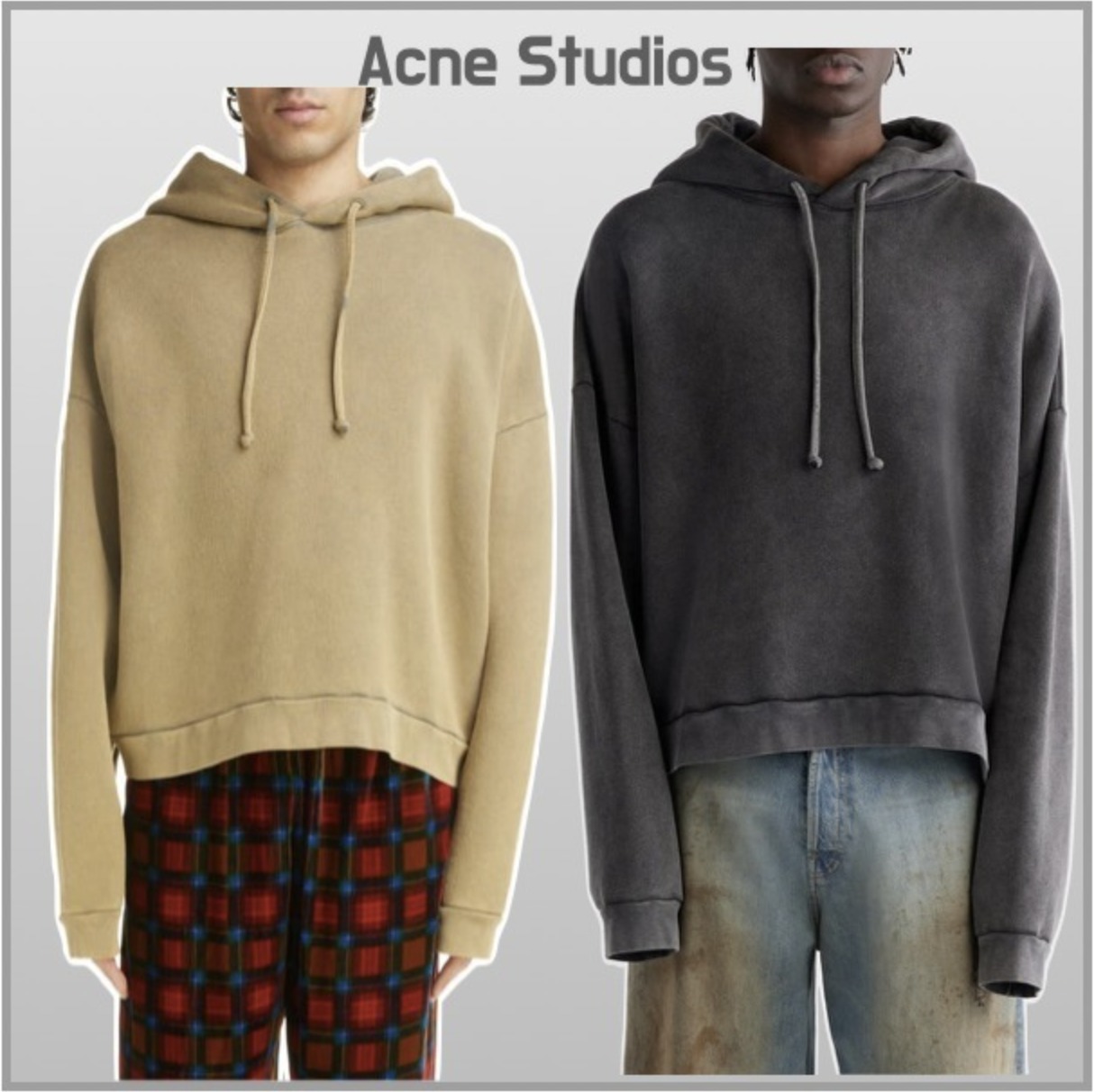 Acne Studios ユニセックス フーディ ラバーパッチロゴ 国内発送