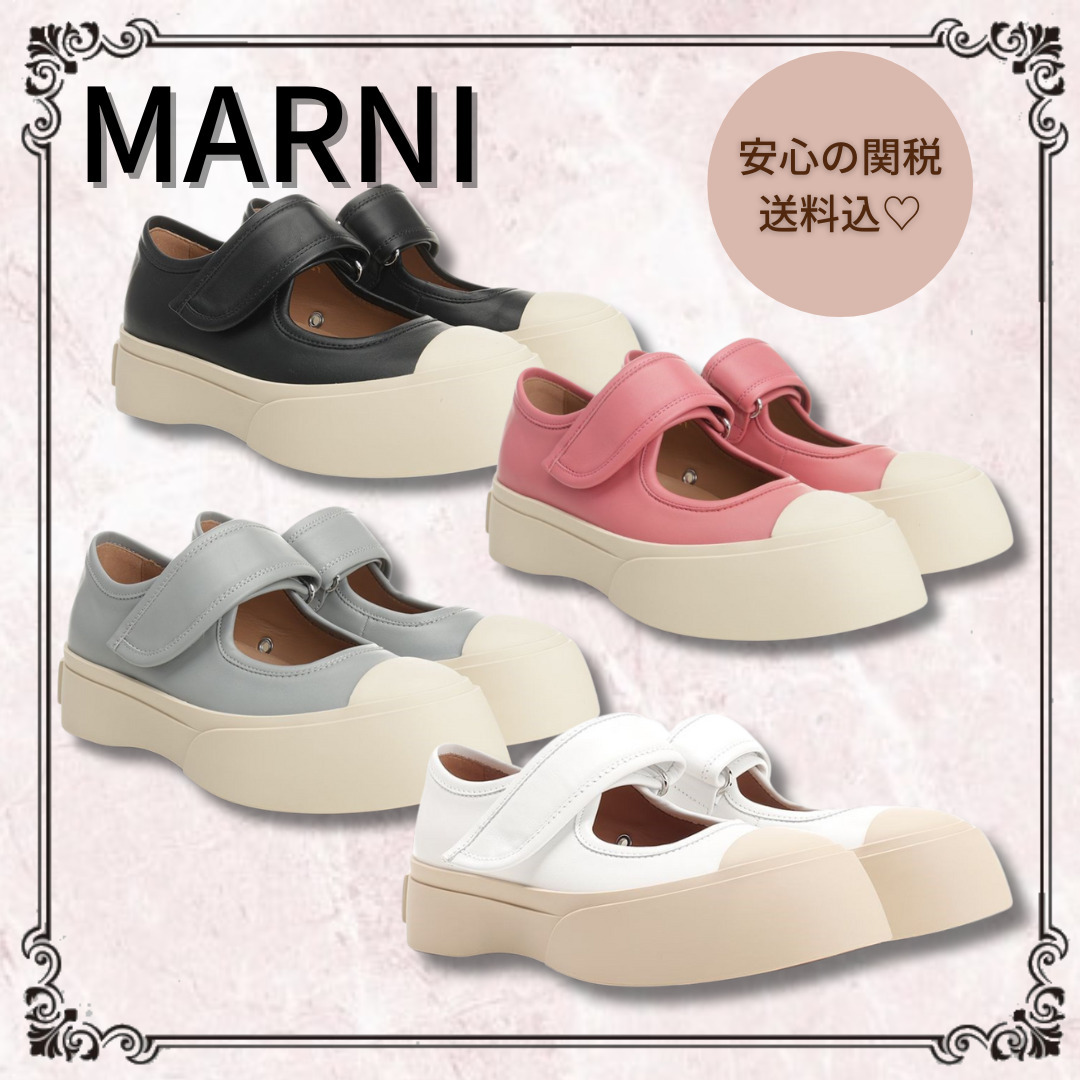 関税/送料込♪*MARNI*レザー PABLO メリージェーンスニーカー
