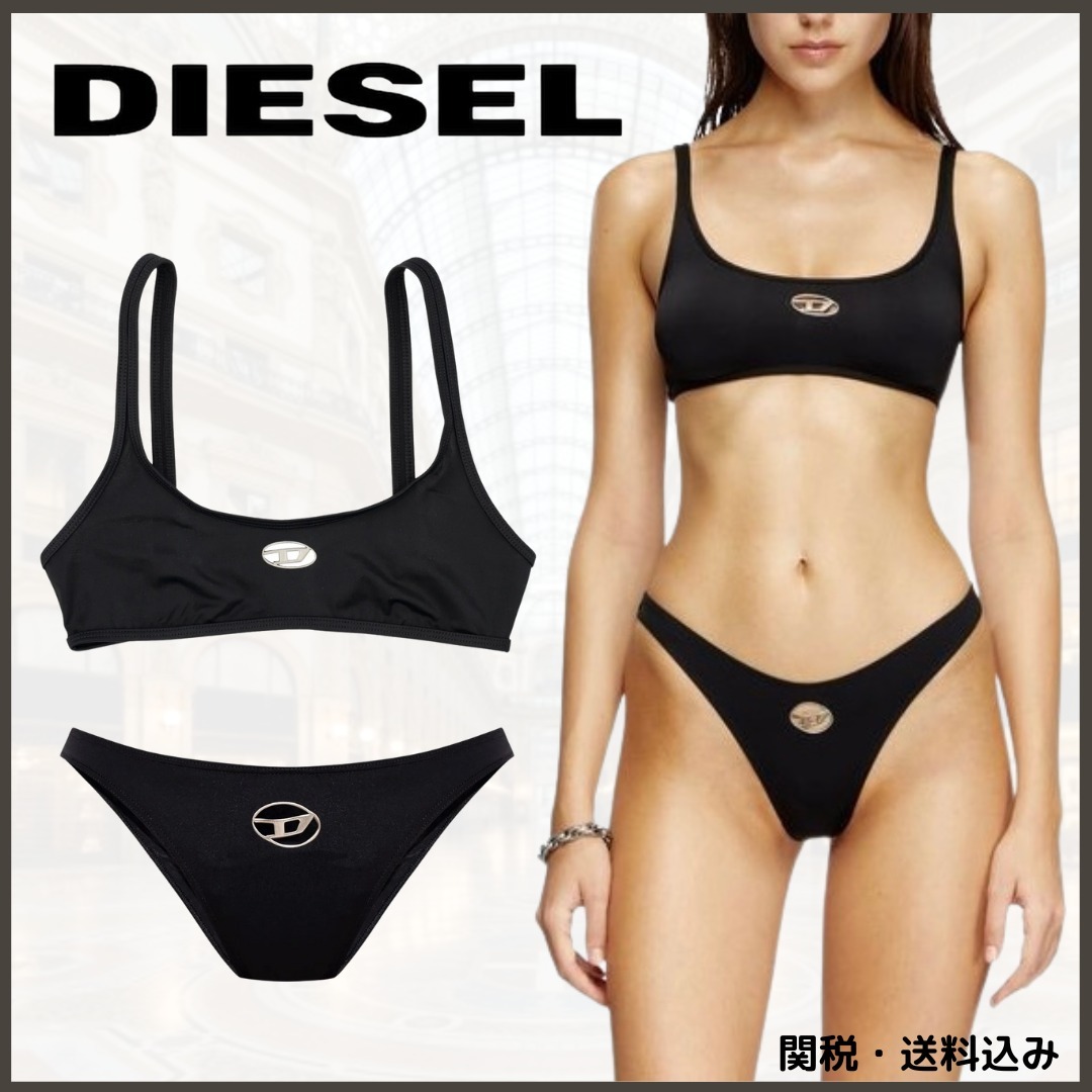 関税込み★DIESEL★Bunchy-Utlt ロゴ スクープネックビキニ 水着
