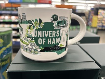 ハワイ限定【Starbucks 】 UH HAWAIIデザイン マグカップ414ml ハワイスタバに最新マグカップとタンブラーが登場！ハワイ限定