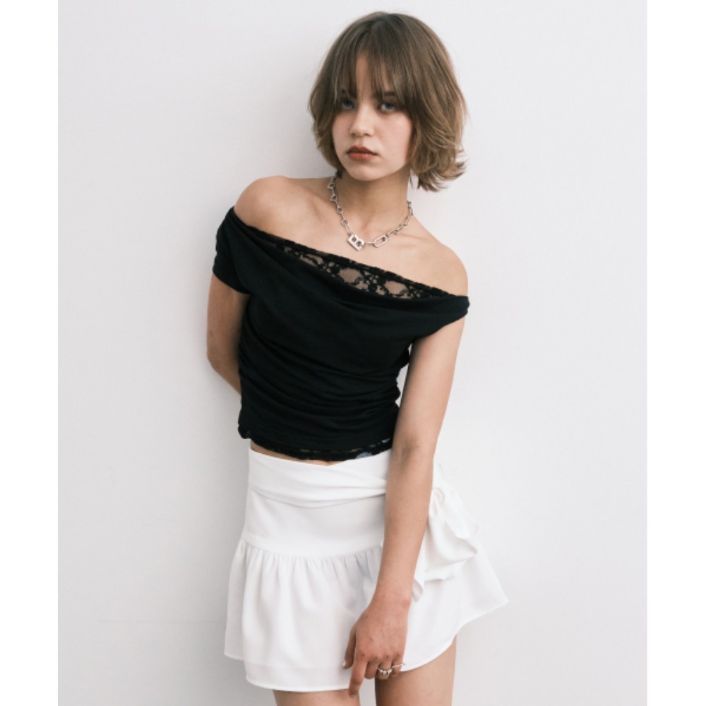 ★MIDNIGHT MOVE★ lace duo t black