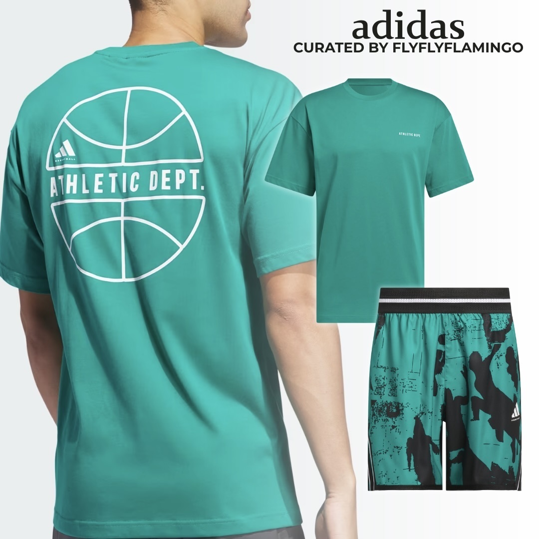 【adidas】バスケットボール 半袖 Tシャツ&ショートパンツ set