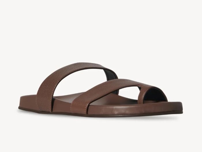 サンダル・ミュール TheRow Hugh leather sandal