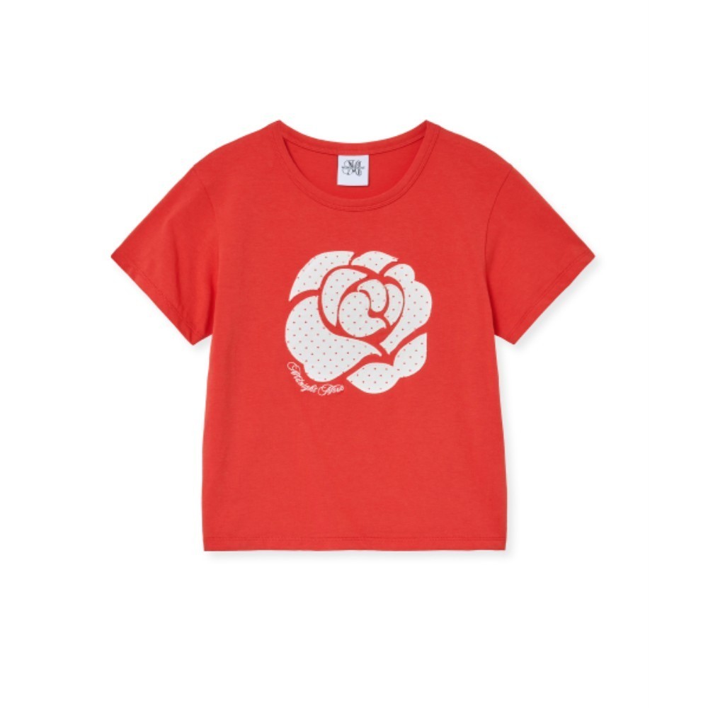 ★MIDNIGHT MOVE★ dot rose t red