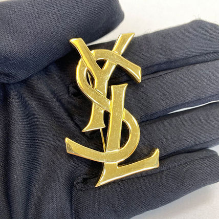 Saint Laurent/送料関税込み ロゴ スネーク ブローチ SAINT LAURENT】YSL スネークブローチ