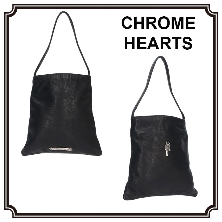 【CHROME HEARTS】 DRACULA ダガーチャーム レザーハンドバッグ