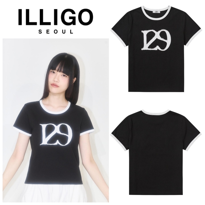 【ILLIGO】129 ロゴ パッチ Tシャツ★大人気★