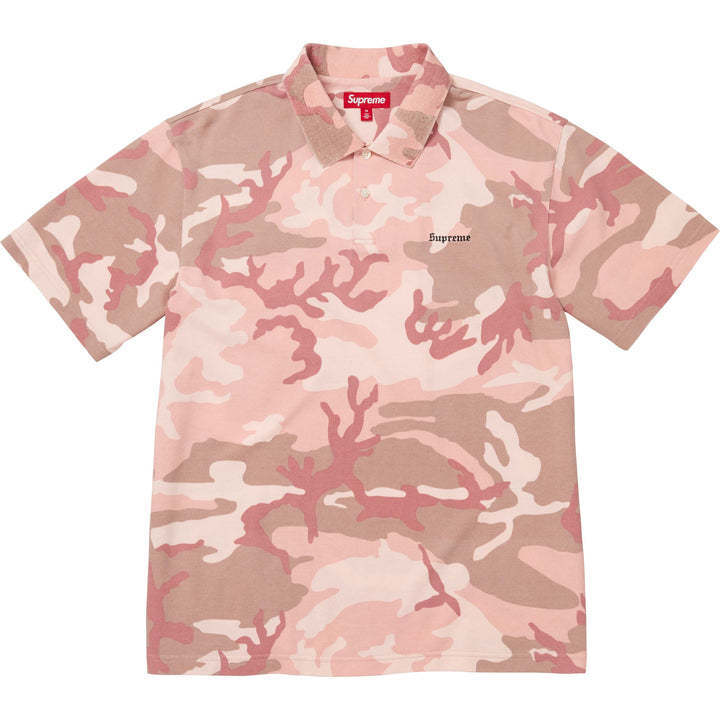 【Supreme】 Washed Camo Polo Pink Camo - 25SS