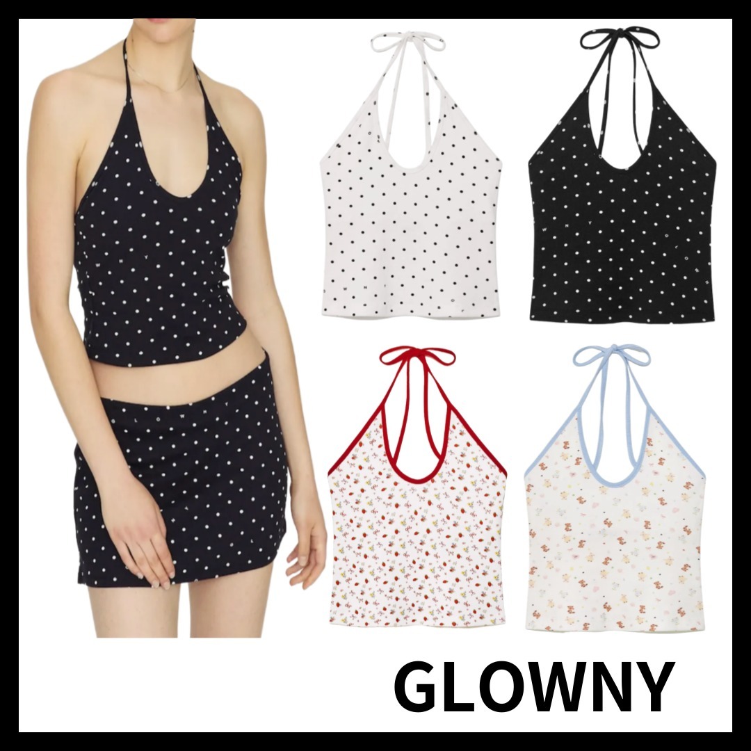 ★GLOWNY★ WILD HALTER CAMISOLE (4 Colors)