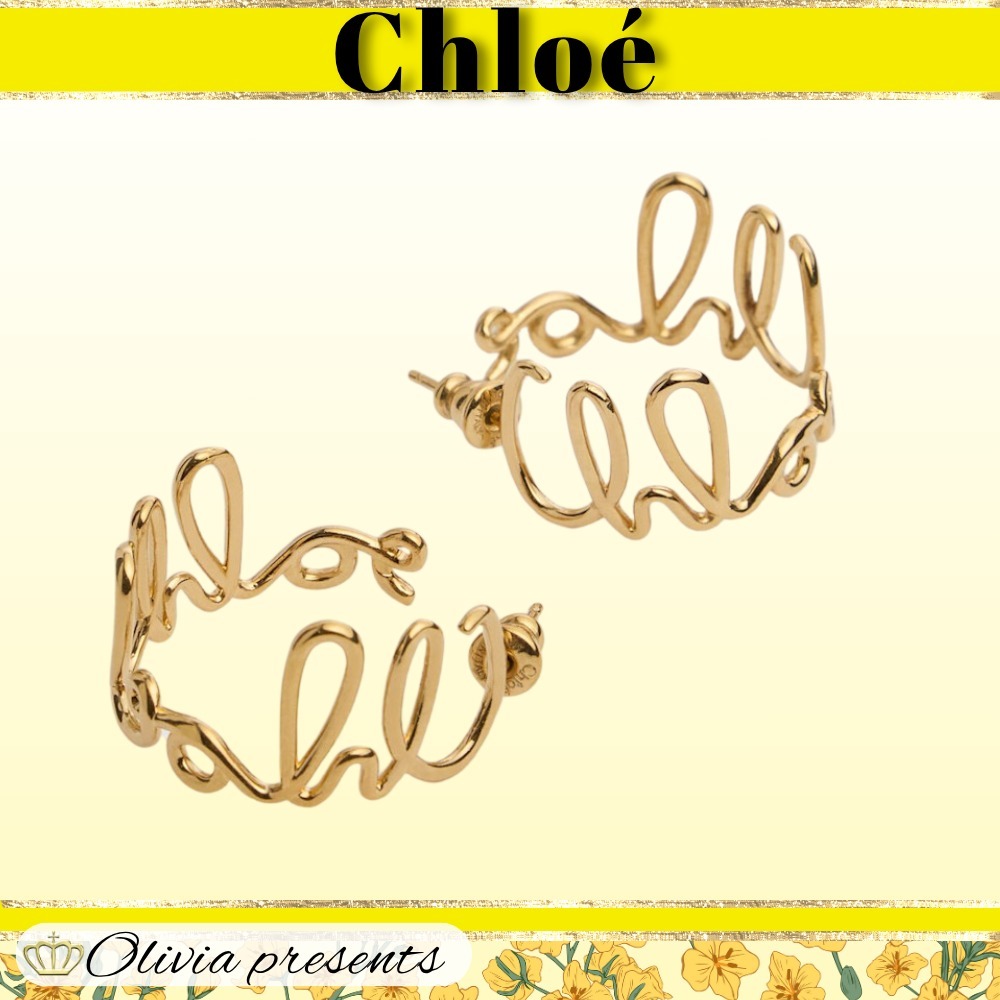 【Chloe】C クロエ フープイヤリング